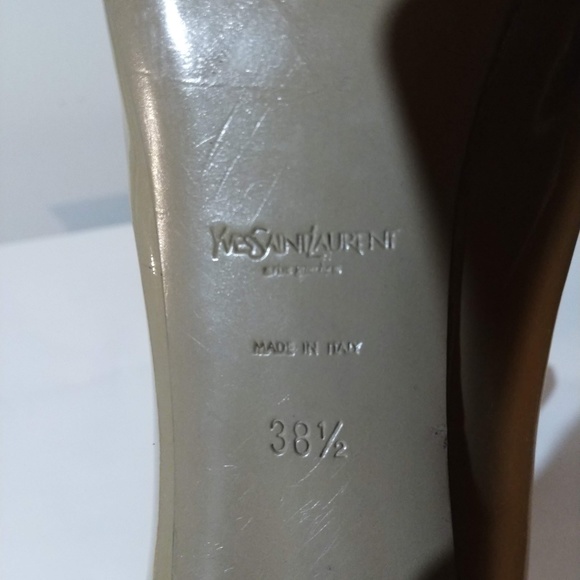 YSL YVES SAINT LAURENT Tribtoo 80 Nude Heel 38.5 - Picture 7 of 12